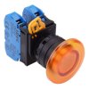 YW1L-M4E20Q0A Amber 22mm Mushroom Momentary Push Button Switch 2NO IP65 IDEC