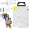 KABEL USB-C - Lightning / iPhone Baseus Superior CATLYS-A02 1m 20W PD Quick Charging BIAŁY PREMIUM