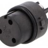 Złącze okrągłe żeńskie PIN: 3 10A 250V Mini Buccaneer proste SA3229