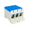 Blok rozdzielczy-odgałęźny 3-polowy AL/CU 3x95mm2 niebieski montaż płaski i na szynę TH WLZ35/3x95/n 48.395