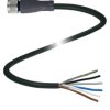 Pepperl+Fuchs 240004-100040 Złącze konfekcjonowane czujnika/aktuatora V15-G-BK50M-PUR-U/ABG, piny: 5, 50 m, 1 szt.