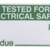 Etykieta samoprzylepna z nadrukiem tekst Tested For Electrical Safety 140 szt. RS PRO Klej