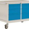 Stół warsztatowy ESD 4 z szufladkami, szer. X gł. X wys. 1135 x 590 x 805 mm Manuflex LW1004.3003