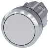 Napęd przycisku 22mm biały płaski z samopowrotem metalowy IP69k SIRIUS ACT 3SU1050-0AB60-0AA0