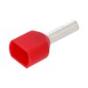 Tulejka kabl.czerw. 2x1mm L-8mm kp.100szt TE Connectivity izol