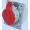 Gniazdo Skośne Podtynkowe Z Ramką 5P 32A 400V Czerwone Gsp 32/5 Ip-44 921855