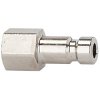 Nipple, L 17 mm, 35 bar, brass, nickel-plated, for jacks, 107104
