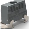Housing, size HB24, die-cast aluminum, PG29, angled/straight, clip locking, IP65, T1280243129-000