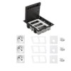 KONTAKT SIMON FLOOR BOX puszka podłogowa 3x gniazdo pojedyncze z/u + 3x gniazdo RJ45 kat. 6 nieekranowane do podłóg technicznych