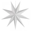 Dekoracje- gwiazda papierowa, srebrna, 60 cm, na żarówkę E14, IP20 DCAZ09