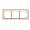 DECO Ramka 3 potrójna uniwersalna z tworzywa beżowy 1DR-3 KARLIK