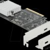 89009 PCIe x8 > 2x external USB 3.2 Type-C, low profile