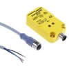 Czujnik zbliżeniowy M12 Indukcyjny 15 mm Turck Wpuszczany 10 → 30 V dc długość 42mm w obudowie prostokątnej