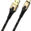 Oehlbach Kabel USB Złącze męskie USB-A, Złącze męskie USB-C® 0.5 m czarny/złoty ekranowanie plecione D1C9550