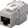 Moduł Keystone RJ45 CAT 6A, STP, 500 MHz, slim-line