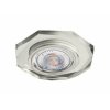 Oprawa szklana GLASSO-S OCTAGON srebrna 90x8 halogenowa wpuszczana