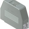 D-Sub connector housing, size: 3 (DB), straight 180°, angled 90°, cable Ø 11 mm, ABS, gray, 16-001770E
