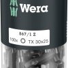 Bit Torx T 30 Wera 867/1 Z TORX® DIY 100 SiS 867/1 Z (100xTX30/25) DIY Box TORX-Bits D 6.3 100 szt.