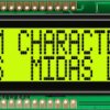Wyświetlacz alfanumeryczny LCD, , Alfanumeryczny, Midas