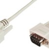 Connection cable, 2 m, D-Sub plug, 9 pole to D-Sub plug, 9 pole, AK-610107-020-E