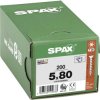 SPAX 1191010500805 R 88091 Senkkopf/T-STAR Wkręt do drewna 5 mm 80 mm T-STAR plus stal WIROX 200 szt.