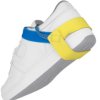 Permanent heel grounder, with velcro fastener, PA polyester, blue/yellow, BK0104005