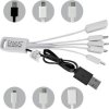 Kabel ładujący 5w1 USB 2.0 z Mini, wtyczka micro USB, Typ C, 8-pin, złącze Eaxus 5in1 USB 2.0 Ladekbael mit Mini, Micro
