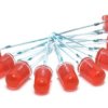 Opencircuit Red 3mm diffuse LED - 10 pieces
