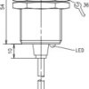 Inductive sensor, PNP, flush mounting, flush, 1 Form A (N/O), 552791