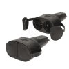 2x2P+Z IP44 czarne gniazdo Orno 13117 (GS)