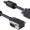 Delock VGA kabel Wtyczka VGA 15pin, Wtyczka VGA 15pin 2.00 m czarny 83173 ze złączem śrubowym VGA-Kabel