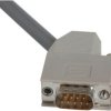 D-Sub connector housing, size: 5 (DD), angled 45°, cable Ø 9 to 14.5 mm, thermoplastic, gray, 09670500571