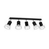 Lampa Sufitowa Dante Black/Silver 5Xgu10 Mlp7358 Milagro