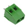 2-Way 5mm PCB Terminal Block Green 15A 300V