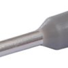 Insulated wire end ferrule, 0.75 mm², 8 mm long, gray, 22C426