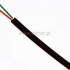 Kabel telefoniczny 2C 2 żyły czarny (2,2x4,7mm)