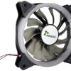 Inter-Tech Argus RS-051 RGB Radiator z wentylatorem na procesor czarny (S x W x G) 120 x 25 x 120 mm