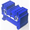 Spring terminal block, quick connection, 0.08-1.5 mm², 1 pole, 15 A, 6 kV, blue, 2271552-2