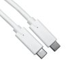 Kabel USB Złącze A USB C Złącze B USB C dł. 1.8m Przewód USB USB 3.1 kolor: Biały