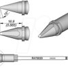 R470020 R470 soldering tip, chisel-shaped, R470020/2.0 x 1.0 mm