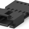 Plug housing, 5 pole, pitch 2.54 mm, straight, black, 103653-4