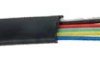 TEL6X-B1CCA Przewód telefoniczny 6 żył, czarny, płaski - materiał żyły: CCA - sprzedawany na mb