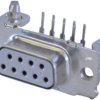 D-Sub socket, 9 pole, standard, equipped, straight, solder pin, 8-1393480-1