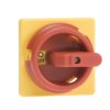Pokrętło okrągłe żółto-czerwone IP65 I-0 ON-OFF na wałek 6mm OZ371PRY do OT16...125F 1SCA111685R1001