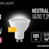 Żarówka Led Gu10 38 7.2W 585Lm 4000K Klasa F Forever Light
