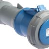 Złącze przemysłowe - zasilające 63A Gniazdo 230 V 2P + E Żeński MENNEKES Niebieski Montaż na kablu IP67