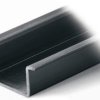 DIN rail, unperforated, 35 x 15 mm, W 2000 mm, steel, galvanized, 210-114
