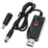 Kabel USB Przetwornica StepUp 9-12V 2A Wyświetlacz Adapter 3.5/1.35 2.5/5.5