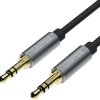 Unitek Y-C922ABK przewód miniJack 3.5mm -miniJack TWIST 1,5m