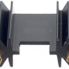 Extruded heatsink, (L x W x H) 50.8 x 45 x 12.7 mm, 6.2 K/W, black anodized, 10019870